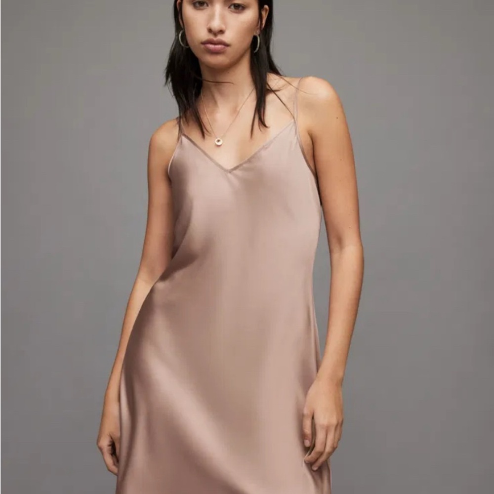 All Saints Women's mini Slip Dress - Cream
